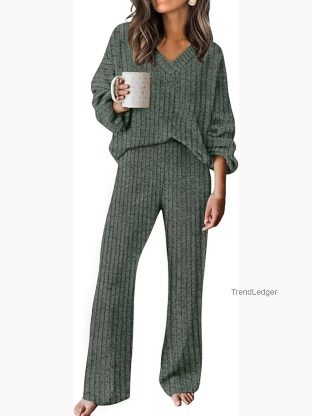 Women's Lounge Sets Sweater Pant Set Matching Track Suit Fall Outfits